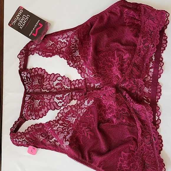 2 -Maidenform Bras: T-Back Lace Bralettes, Both Large, - Picture 10 of 12